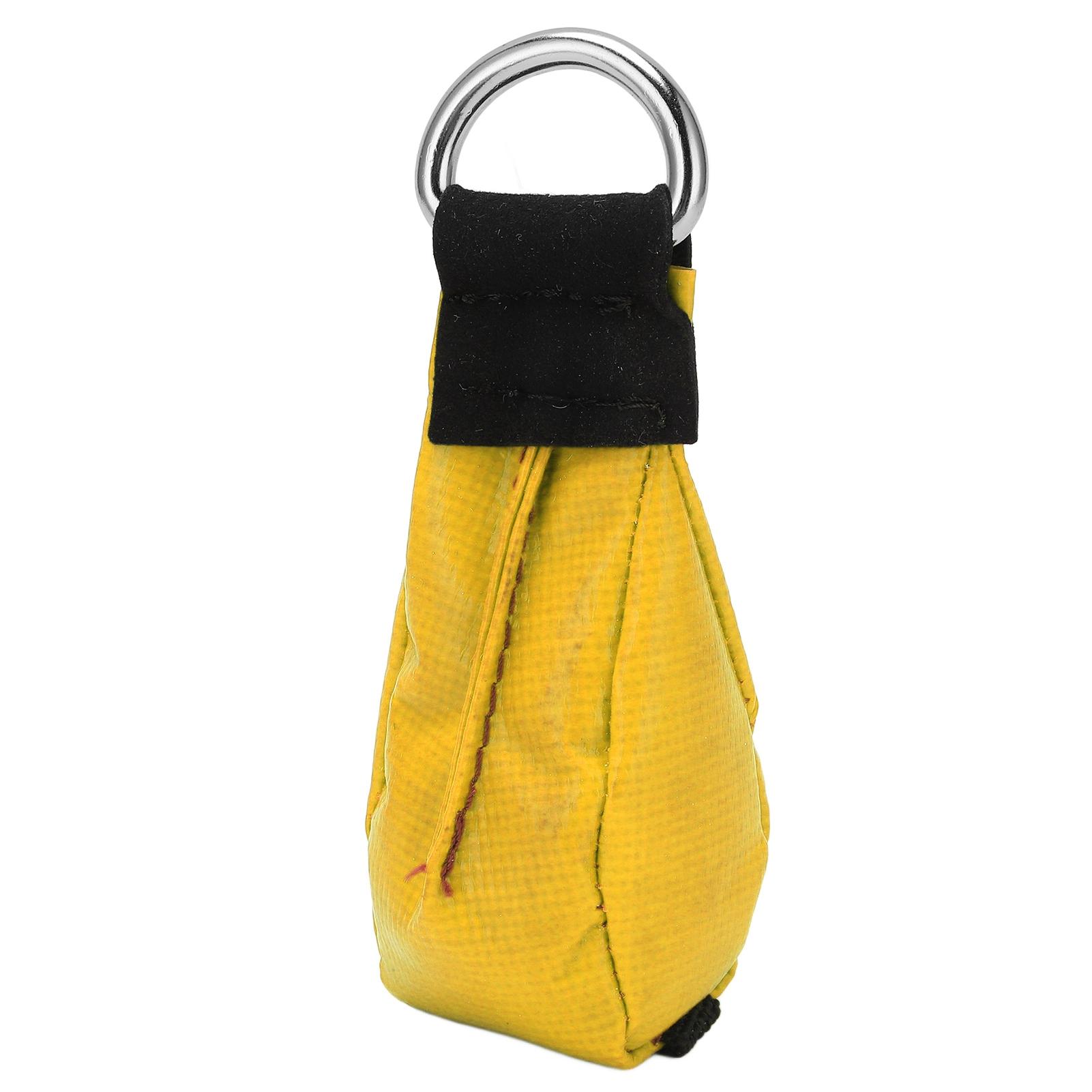 Igeteck Unisex Yellow Multipurpose Throw Weight Bag Nylon Throwing Rope Sandbag For Outdoor Tree Climbing