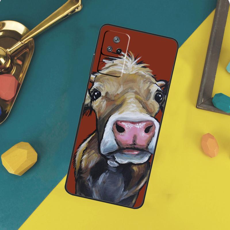 Cute Cartoon Cow Case For Xiaomi 13 14 15 Ultra 11T 12T 13T 14T Pro POCO X7 Pro X3 X5 X6 F5 F6 M6 Pro Funda