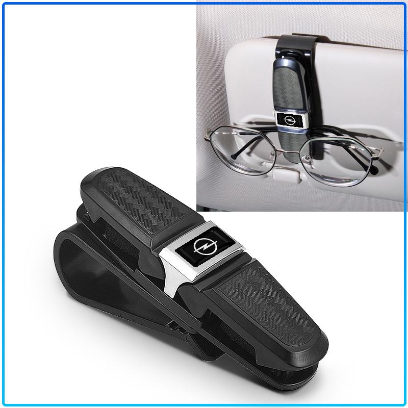 1Pcs Car Sun Visor Glasses Box Emblem Sunglasses Clip Card Ticket For Opel Astra C G H Insignia J K Zafira B Corsa Vectra C Corsa C