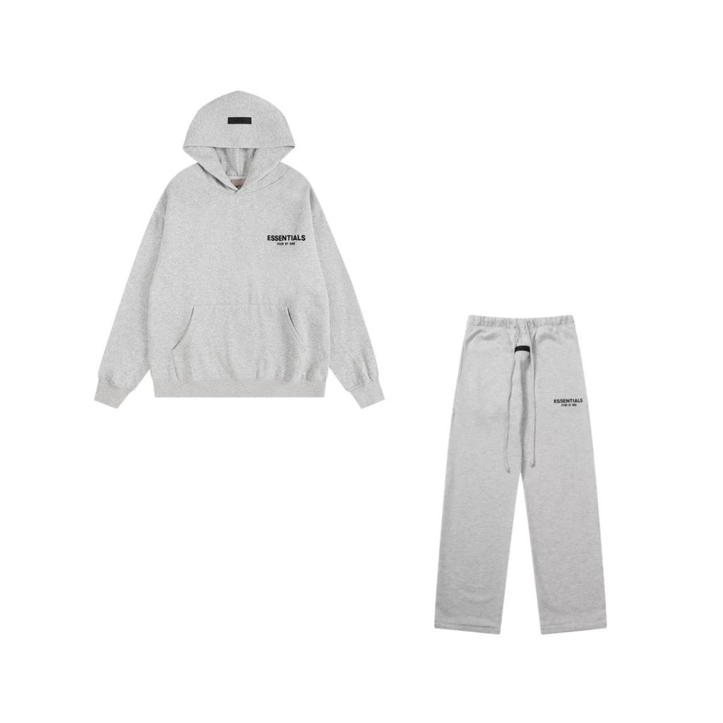 Cross-border American FOG double line ESSENTIALS American hooded casual suit sweater loose high street suit