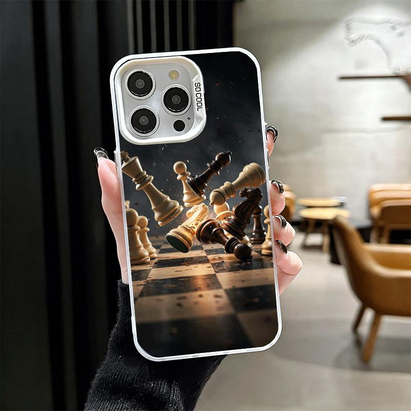 Competitive Chess Game Shockproof Phone Case for iPhone 17 Air 16 16E 15 Pro Max 14 Plus 13 Mini 12 Back Cover Anti Fall Fundas