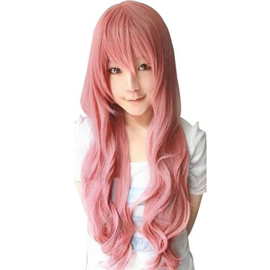 Women Long Curly Big Wavy Hair Popular Colorful Cool Perma-long Cosplay Wig