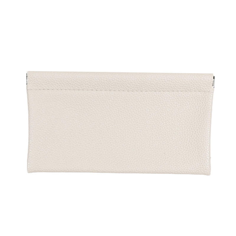 Self-closing First-layer PU Leather Long Wallet Passport Driver's License Document Holder Data Cable Cosmetic Bag