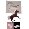 Silicone Mold Horse Candy Chocolate Fondant Molds Cake  Decorating Soap Tool