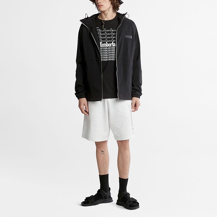Timberland Casual Sports Hooded Jacket Men Jackets Black A62EW-001