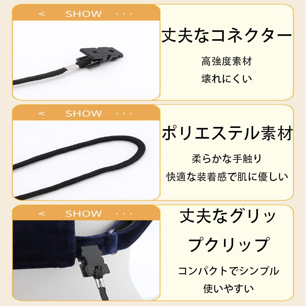 [MMOWQEA] Hat Clip, Windproof, Strong Wind, Fall Prevention, Bicycle Hat