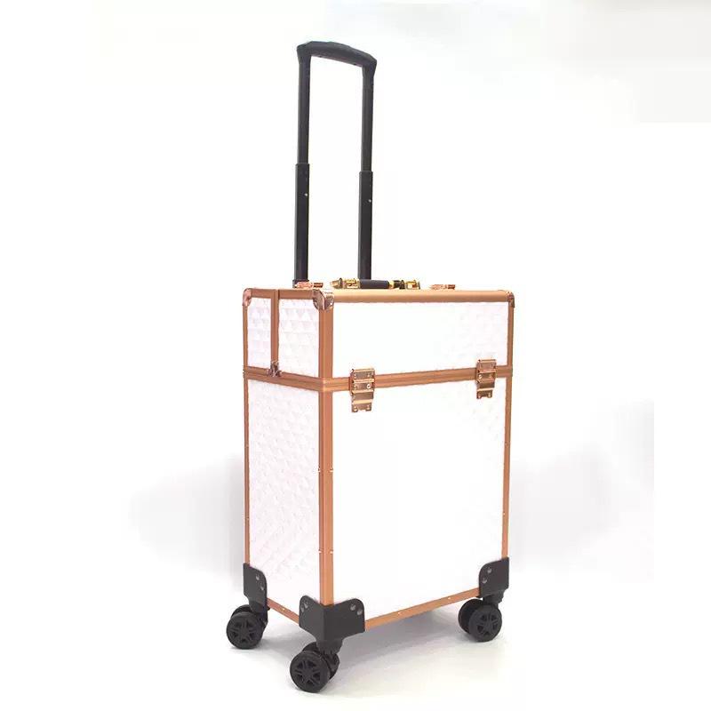 Largest Capacity Wheeled Makeup & Nail Art Case for Professionals
