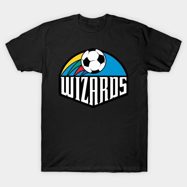 Men Black Print T-shirt Kansas City Wizards No-Cut Transfer Paper Print Cotton Tshirt M чёрный