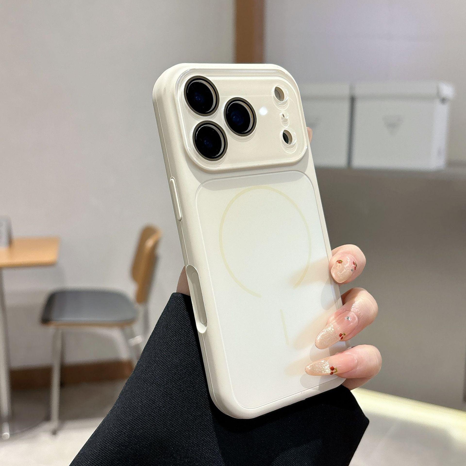 

iPhone 17 Pro Max Case: Frosted, Crystal Lens Film, Magnetic, Apple 15/16 Compatible iPhone 16 Pro Max