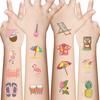 Cartoon Summer Hawaiian Series Tattoo Stickers Waterproof Party Gift Funny Face Stickers