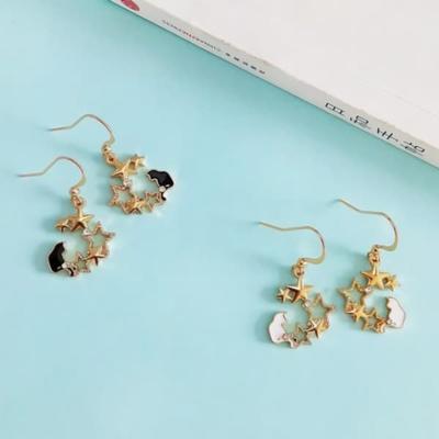 Women's Silver Needle Earrings Daily N1145