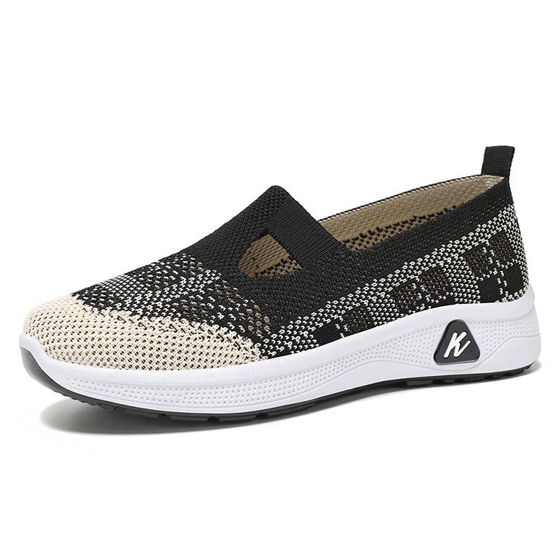 Women's Summer Breathable Slip-On Shoes - Comfortable Old Beijing Style