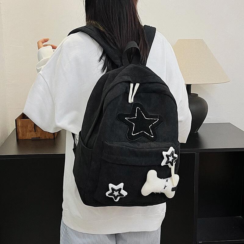 Li Shen Star Retro Large Capacity Backpack 23-32L
