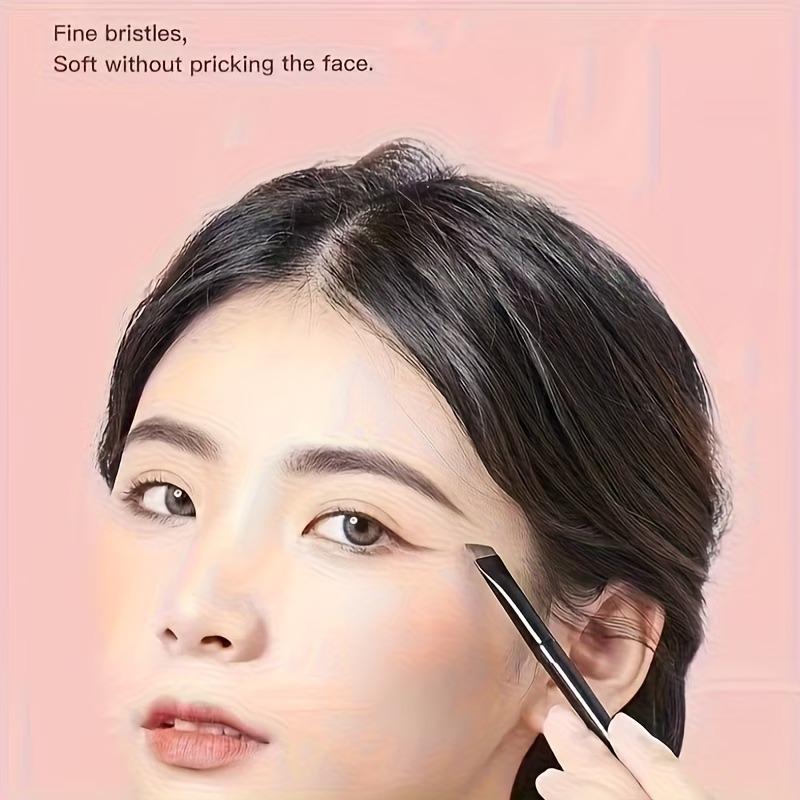 Eye Makeup Brush Ultra-Thin Angled Eyeliner Brow Multi-Purpose Soft Flat Hair Fine Lines Precision Coloring Travel