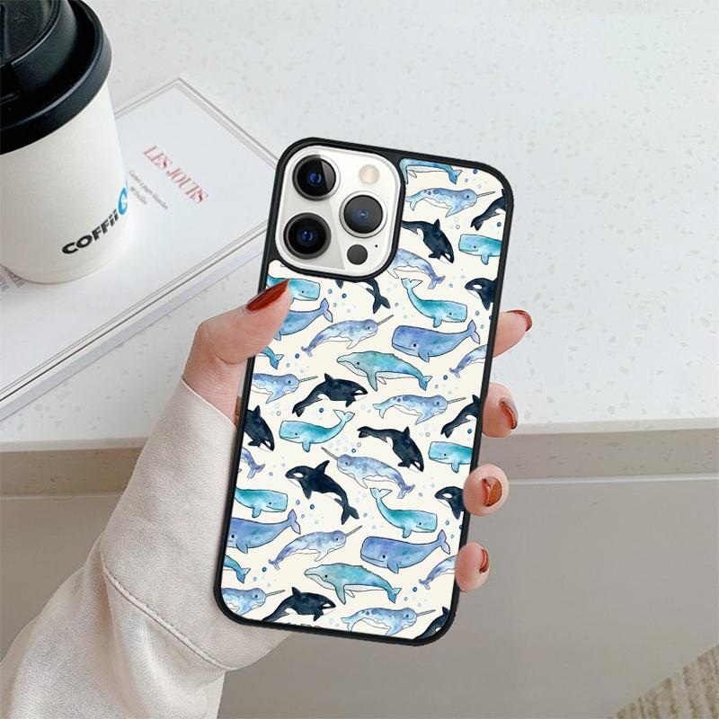 Orcas Meeresbewohner Handyhülle Für iPhone 17 Air 16 pro max 15 14 plus 12 13 Schale Cover coque