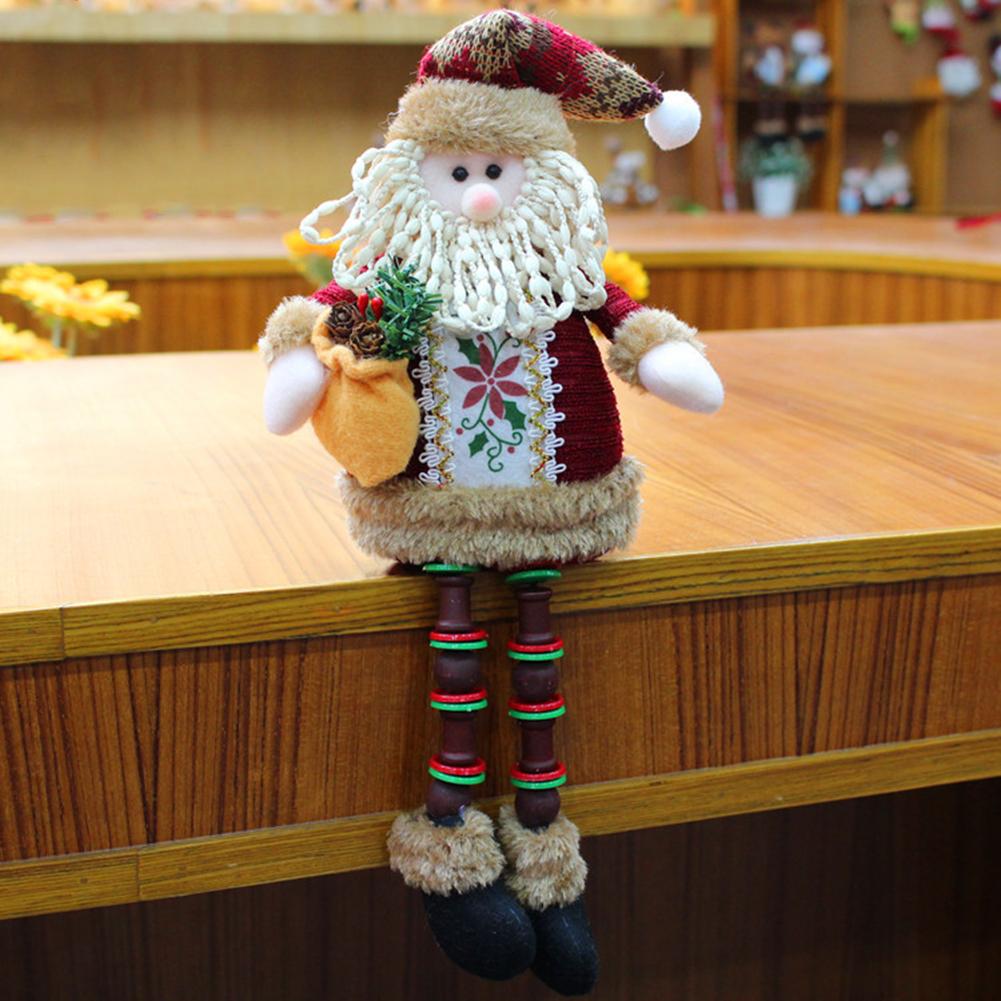 

Set of 3 Plush Christmas Dolls Including Santa Snowman & Reindeer with Weighted Base for Secure Placement on Holiday Surfaces China Mainland