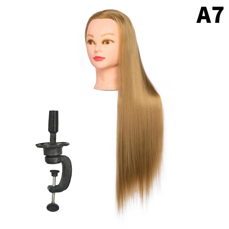 24 Zoll Professioneller Schaufensterkopf mit Haaren für Salon Friseur Training Übungs-Mannequin Schneidetechniken