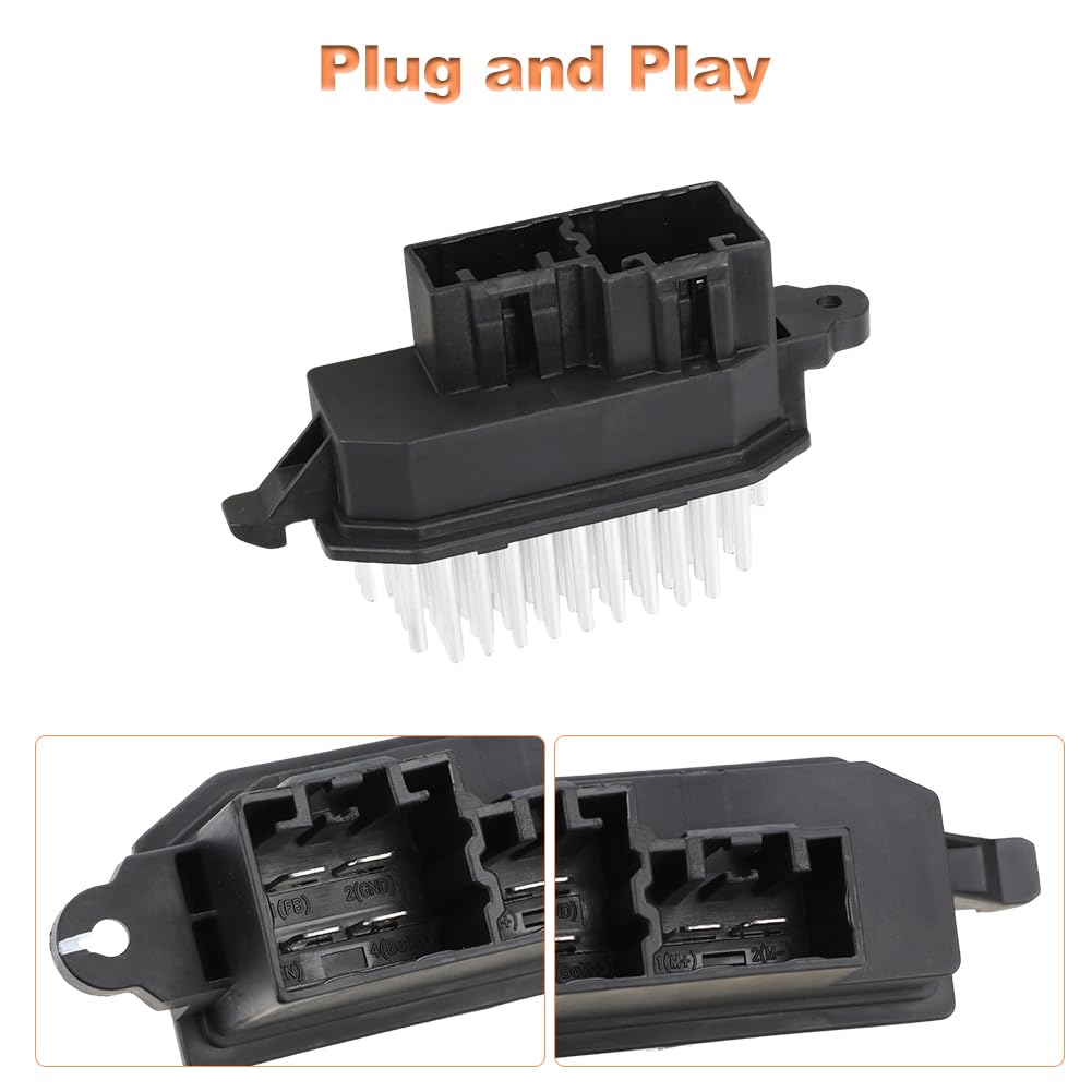 HVAC Blower Motor Resistor Compatible with Nissan Pathfinder V6 3.5L 2022-2024 Rogue SL SV L4 2.5L 2014-2018 Rogue Sport L4 2.0L 2017-2022