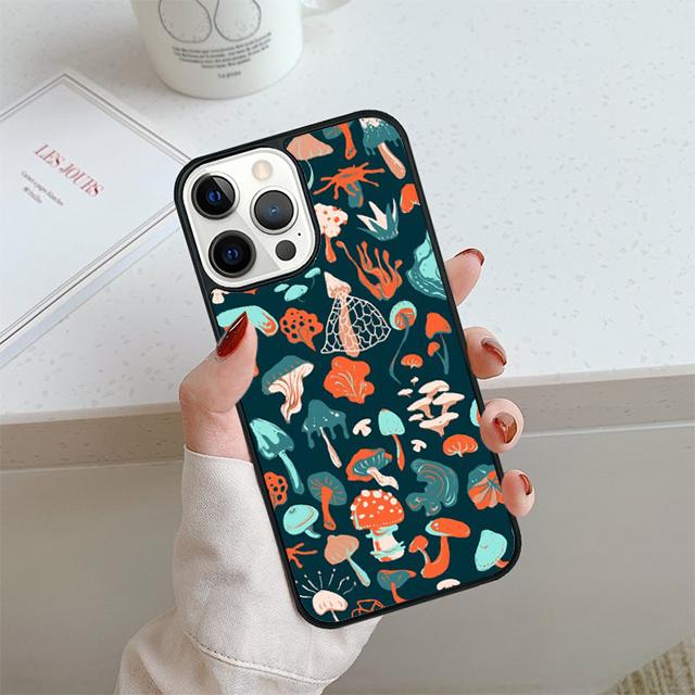 Mushroom Forest Celular Mobile Smartphone Cases For iPhone 17 Air 16 14 12 13 11 Pro MAX Plus Coque Fundas
