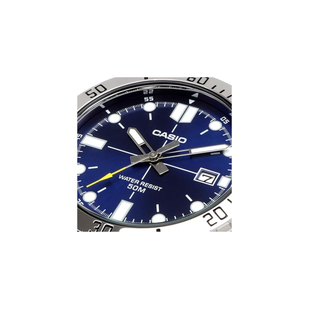 Casio Standard Analog Quartz Men's Watch MTP-VD01D-2EV Metal Band Blue Overseas Model