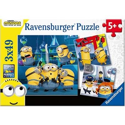 Korea Board Games Minions Mischievous Jigsaw Puzzle R050826 3X, 49 Pieces, Mixed Colors Jigsaw Puzzle, Childrens Games, Educational Toys