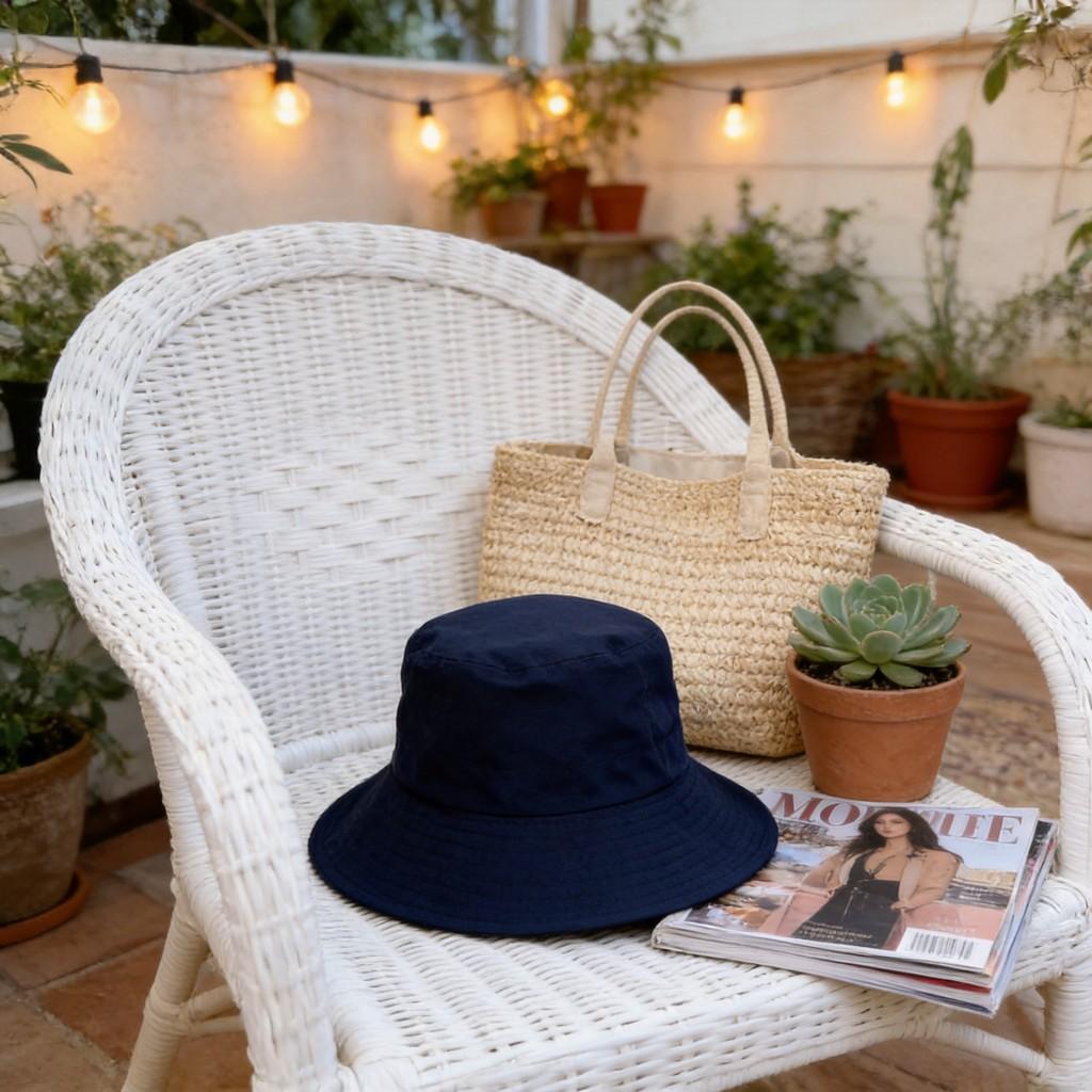 Fashion Print Doublesided Fisherman Hat With Wide Brim For Summer Travel