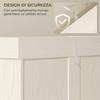 Tall Kitchen Cupboard, Kitchen Pantry Cabinet with Drawer, Shelves, White