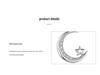 S925 Sterling Silver Star & Moon Necklace for Women - Japanese & Korean Design, Micro-Inlaid Clavicle Chain, Trendy Pendant.