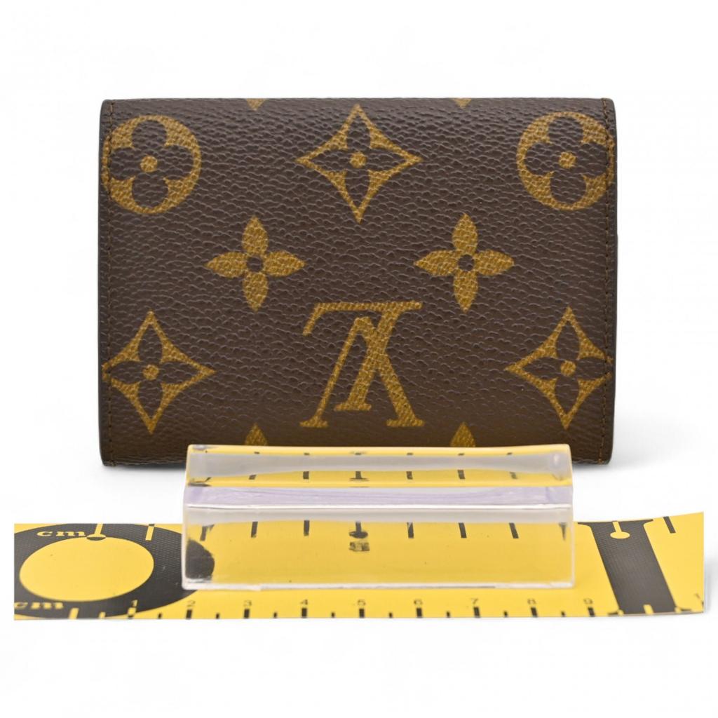 Auth LOUIS VUITTON Monogram Portemonnaie Plat Coin Purse M61930 lv7714se