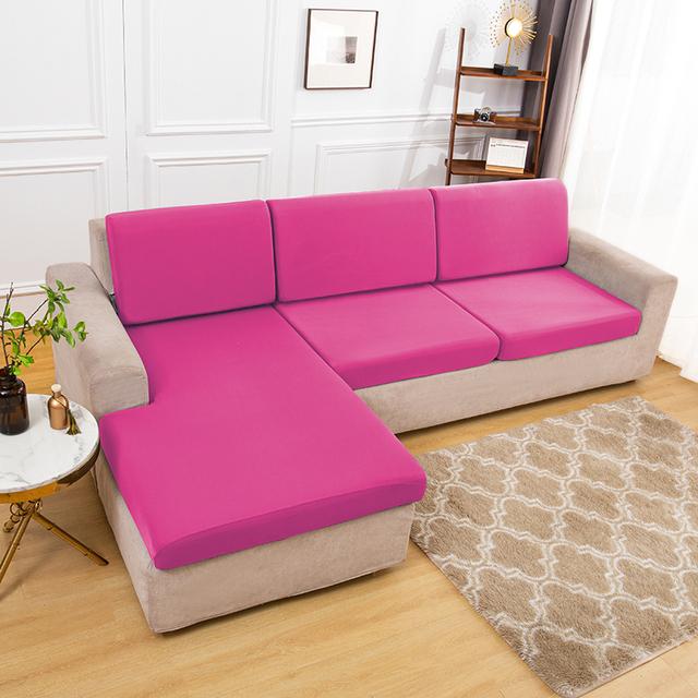 Elastischer, schlichter Sofa-Kissenbezug, leichter, atmungsaktiver Stoff, Sofabezüge für Wohnzimmer, waschbarer Möbel-Couch-Schutz