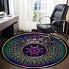 1pc Mandala Design Office Round Area Rug, Under Office Chairs Bedroom Living Room Home Decor, Room Deco, Available in Various Sizes