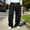 Pantaloni della tuta casual da uomo a gamba dritta colorati con elastico in vita per l'uso quotidiano
