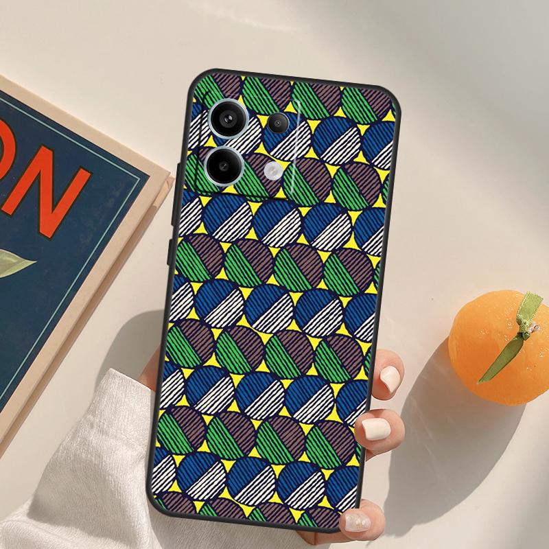 African Fabric Print Funda For Xiaomi Redmi Note 14 Pro 9 10 11 12 13 Pro 10S 11S 12S Redmi 10C 12C 13C 14C Case