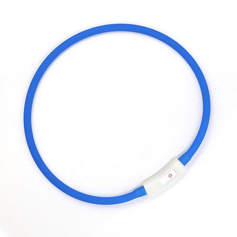 Rechargeable Waterproof LED Dog Collar: Colorful Nighttime Walking Light