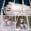 Pet Hammock Cat Swing Hand Woven Cotton Rope Cats Hanging Basket  Kitten Hanging String Den Indoor Pend Nest Pets Supplies