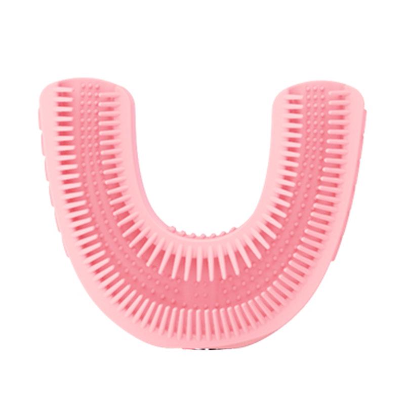 Popular U-Shaped Kids' Electric Toothbrush with Soft Silicone Bristles, Waterproof & Rechargeable