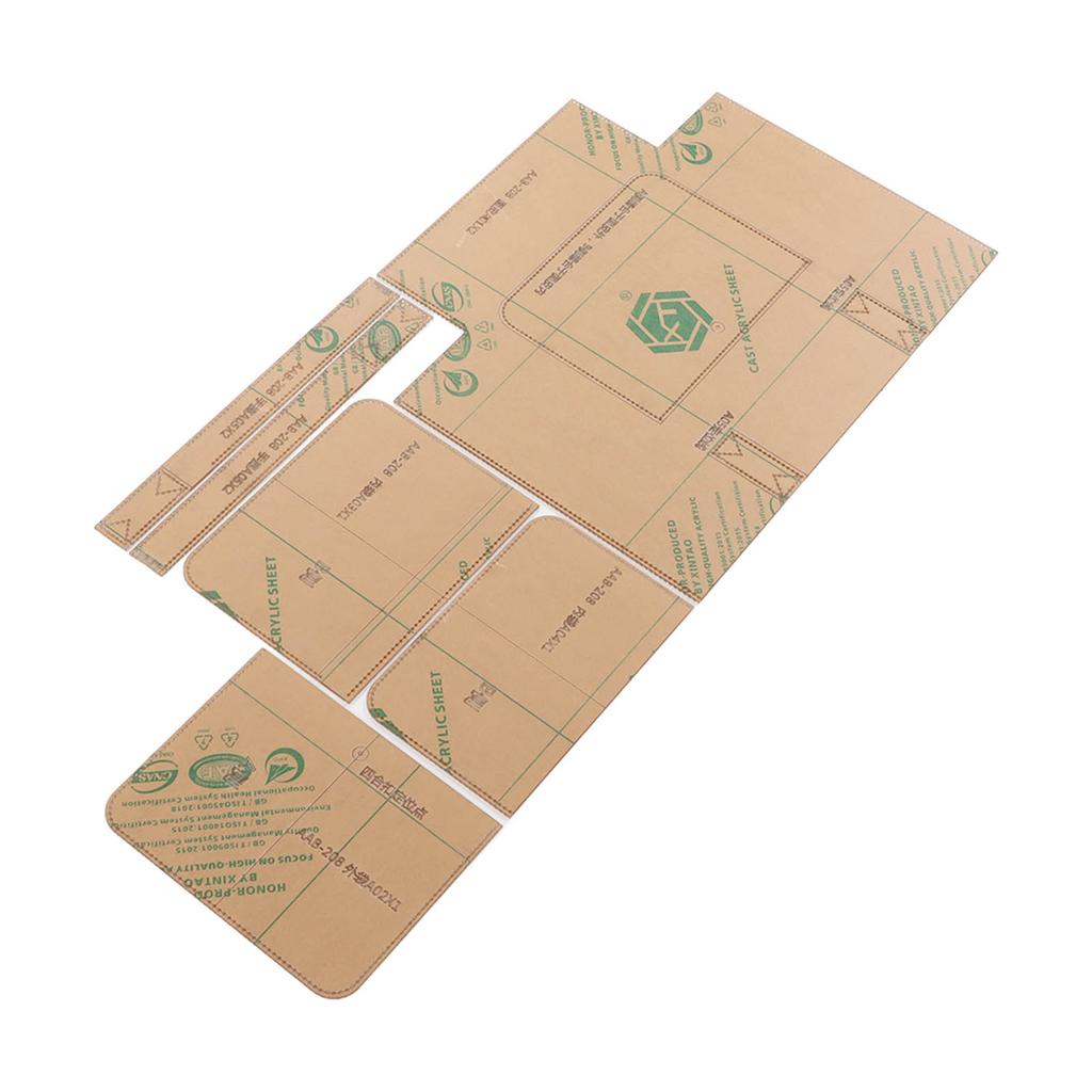Handbag Templates Precise Cutting Transparent Acrylic Portable Bag Pattern Stencils for Shoulder