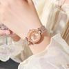 Butterfly Original Diamond Watch for Women Fashion Elegant Stainless Steel Quartz Wristwatch Luxury Ladies Dress Watches