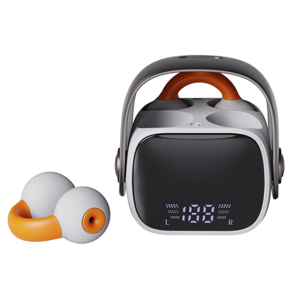 

QH51 Ear Clip Bluetooth-compatible Earphone Wireless Sports Running Stereo Music Headset White