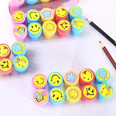 TOYMYTOY Plastic Stamps Funny Face Stampers 24PCS