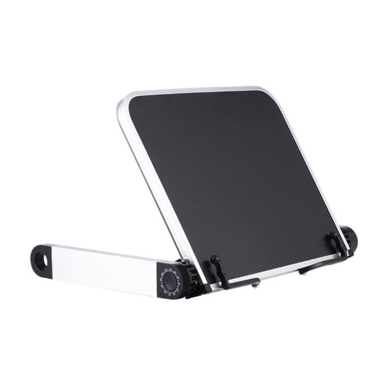 360 Degree Adjustable Desk Textbook Stand Support Foldable Reading Book Stand Holder with Paper Clips Bookcase Stand