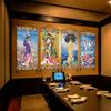 Retro Wall Art Canvas Pictures Vintage Japanese Geisha Kimono Ukiyo-e Woman Poster Restaurant  Home Living Room Hanging Painting