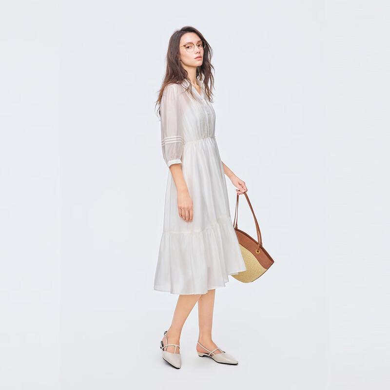 Elegant Tencel Commuter Midi Dress