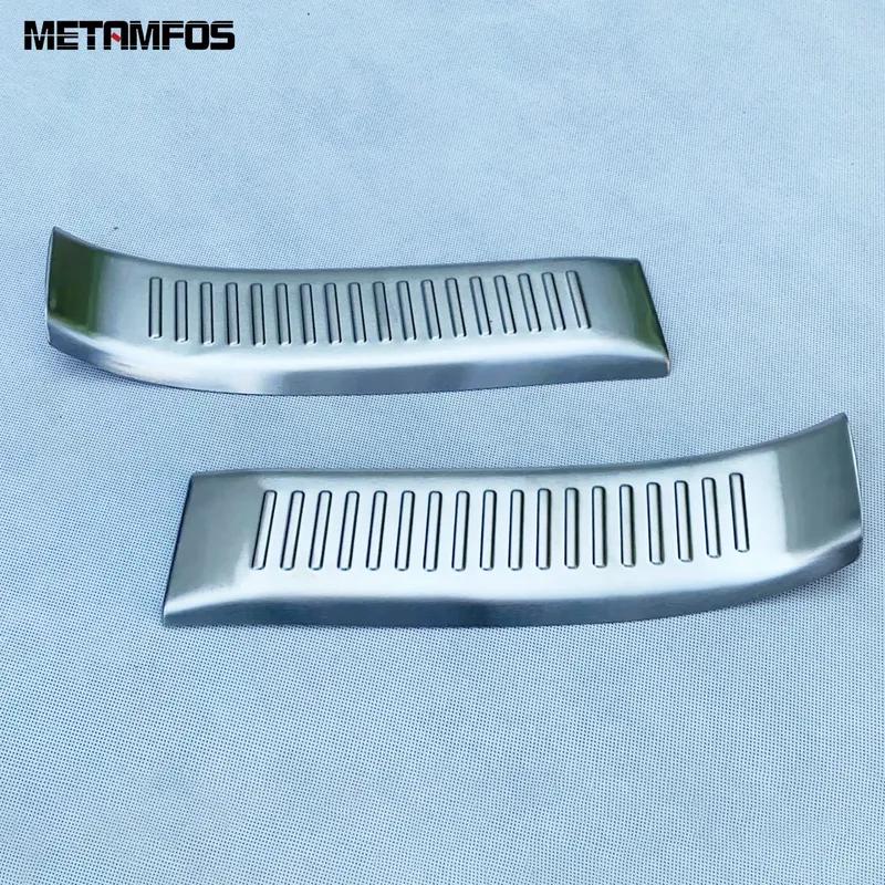 Car Accessories For Toyota Aqua    2024 Interior Rear Trunk Bumper Foot Plate Tailgate Door Sill Scuff Guard Plate