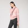Yalida Women's Mock Neck Cashmere Wool Blend Sweater