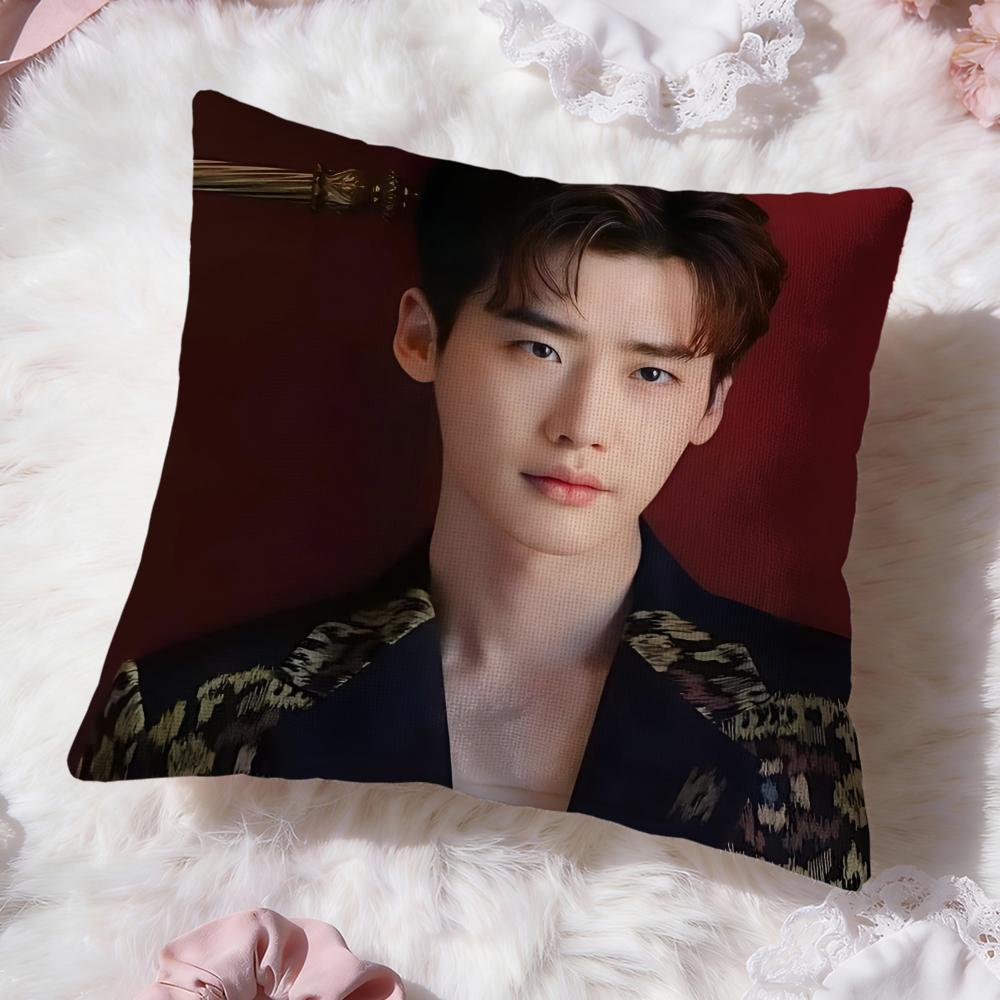 Actor L-Lee Jong S-Suk Cushion Cover Premium Comfort Reversible Pillow Cove -Two in One Design for Any Room & Car Interior