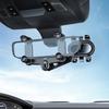 Rear View Glass Phone Holder,Rotatable and Retractable, Universals Mount, Cellphone Car Mount for 4''-7'' Device