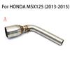 For HONDA MSX125 MSX125SF 2012-2020 Upgrade Motorcycle Exhaust Systems Header Front Link Tube Connect Middle Pipe