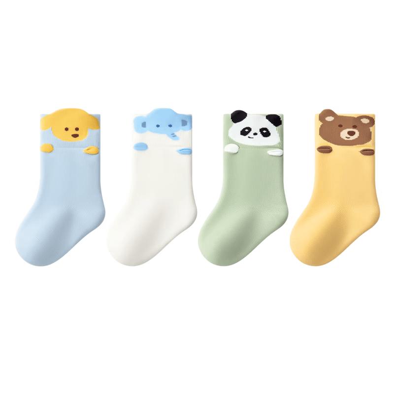Beibi Soft Cotton Mid-Calf Baby Socks