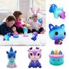 Unicorn Squishy Toy Slow Rising Stress Relief Pu Material White/silver Horn